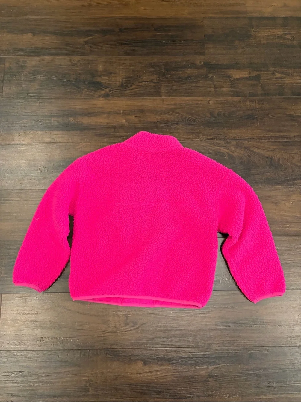Gap Girls Sherpa Half-Zip Pullover Pink Medium 8